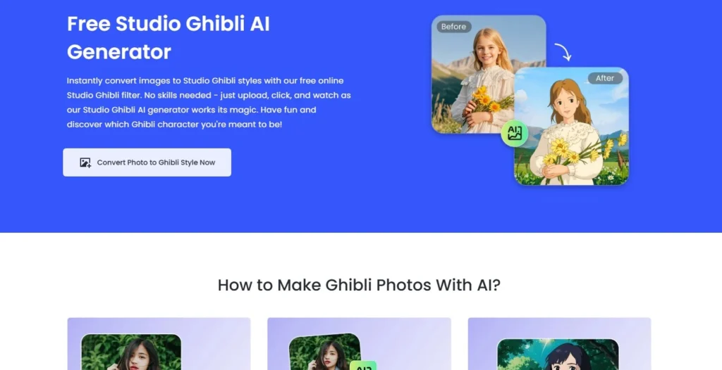5 Free Studio Ghibli AI Generator You Can Use Online Right Now 5 Fotor Free Studio Ghibli AI Generator